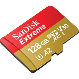 SanDisk SDSQXA1-128G-GN6AA Extreme microSDXC 128GB UHS-I C10 V30 U3 A2 160MB Bellek Kartı