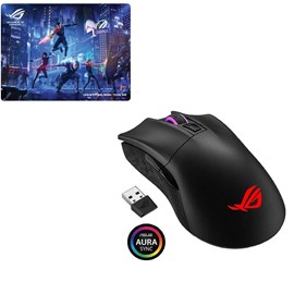 Asus P702 Rog Gladius II Kablosuz Oyuncu Mouse + Asus Rog Özel Dizayn Mousepad Birlikte