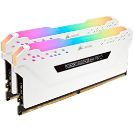 Corsair CMW16GX4M2C3200C16W VENGEANCE RGB PRO Beyaz 16GB (2x8GB) DDR4 3200MHz CL16 XMP Dual Kit