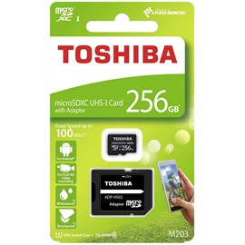 Toshiba THN-M203K2560EA 256GB microSDXC UHS-I C10 U1 100MB Bellek Kartı