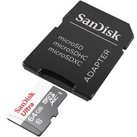 SanDisk SDSQUNS-064G-GN3MA Ultra 64GB microSDXC UHS-I 80MB Bellek Kartı