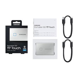 Samsung T7 Touch 1TB USB 3.2 Gen 2 Taşınabilir SSD MU-PC1T0S/WW Gümüş