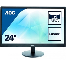 AOC M2470SWH 23.6" 5ms Full HD HDMI D-Sub MVA Led Siyah Monitör
