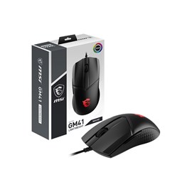 MSI Clutch GM41 Lightweight RGB Kablolu Optik Oyuncu Mouse Siyah