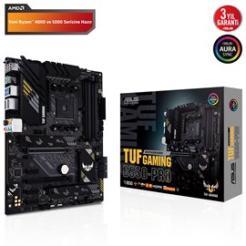 Asus TUF Gaming B550-Pro AMD B550 4600 MHz (OC) DDR4 Soket AM4 ATX Anakart