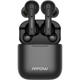 Mpow X3 Aktif Gürültü Engelleyicili Dört Mikrofonlu IPX8 Bluetooth Kulaklık 30 Saat Müzik Siyah
