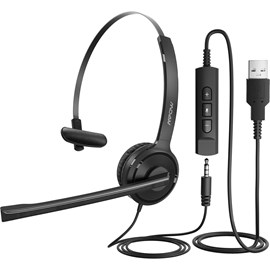 Mpow BH323 Gürültü Engelleyicili 3.5mm/USB Bağlantı Kablolu Kulaklık