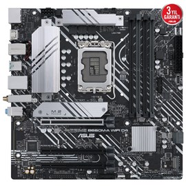 Asus Prime B660M-A WIFI D4 Intel B660 Soket 1700 DDR4 5333(OC)MHz mATX Anakart