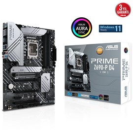 Asus Prime Z690-P D4-CSM Intel Z690 5333 MHz (OC) DDR4 Soket 1700 ATX Anakart