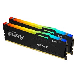 Kingston Fury Beast RGB 16GB(2*8GB) DDR5 5600Mhz KF556C40BBAK2-16 CL40 Ram