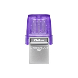 Kingston Data Traveler MicroDuo 3C DTDUO3CG3/64GB 64 GB USB 3.2 Gen 1 Flash Bellek