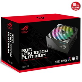 ASUS ROG LOKI SFX-L 1000P MODÜLER ATX 3.1 UYUMLU 120MM PWM ARGB FAN PCIe 5.0 10 YIL GARANTI