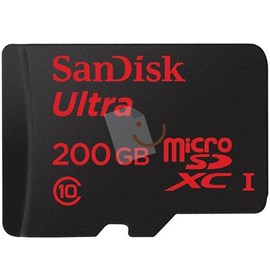 SanDisk SDSDQUAN-200G-G4A 200GB Ultra microSDXC Class 10 UHS-1 90Mb/Sn Bellek
