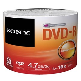 Sony 50DMR47SB 16x DVD-R 4.7GB 50 Li Shrink