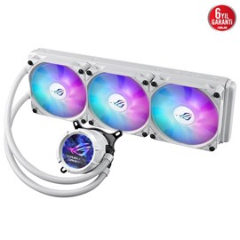 ASUS ROG STRIX LC III 360 ARGB LCD CPU SIVI SOĞUTUCU, 2.1 IPS LCD, ASETEK'İN YENİ GEN7 V2 POMPASI VE PREMIUM ROG ARGB FANLAR BEYAZ 6 YIL GARANTİ