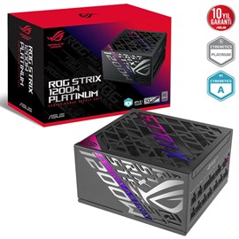 ASUS ROG-STRIX-1200P PLATINUM 80 PLUS ATX 3.1, GaN MOSFET, AKILLICA VOLTAJ DÜZENLEYİCİ, 10 YIL GARANTİ