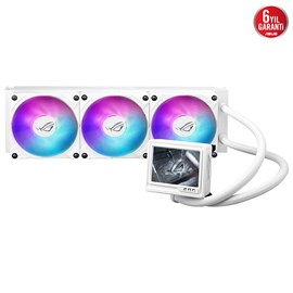 ASUS ROG RYUJIN III 360 ARGB EXTREME SIVI SOĞUTUCU, ARGB FANLAR, 3.5 LCD DONANIM TAKİBİ VE ÖZEL GIFLER - BEYAZ 6 YIL GARANTİ