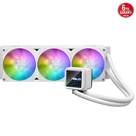 ASUS PRIME LC 360 ARGB SIVI SOĞUTUCUARGB FANLAR VE AURA AYDINLATMA BEYAZ 6 YIL GARANTİ