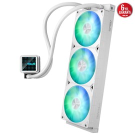 ASUS PRIME LC 360 ARGB SIVI SOĞUTUCUARGB FANLAR VE AURA AYDINLATMA BEYAZ 6 YIL GARANTİ
