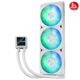 ASUS PRIME LC 360 ARGB SIVI SOĞUTUCUARGB FANLAR VE AURA AYDINLATMA BEYAZ 6 YIL GARANTİ