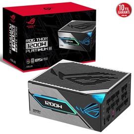 ASUS ROG THOR 1200W PLATINUM III 80 PLUS ATX 3.1 MANYETİK OLED EKRAN, 10 YIL GARANTİ