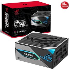 ASUS ROG THOR 1000W PLATINUM III 80 PLUS ATX 3.1 AKILLI VOLTAJ DÜZENLEYİCİ, MANYETİK OLED EKRAN, 10 YIL GARANTİ