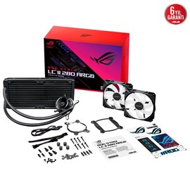 ASUS ROG STRIX LC II 280 ARGB AURA SYNC RGB DUAL ROG 140MM*2 ADRESLENEBİLİR RGB FAN CPU SIVI SOĞUTUCUSU 6 YIL GARANTİ V2