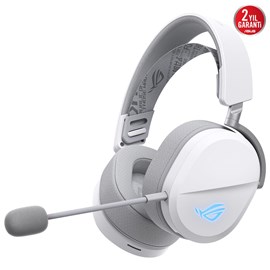 ASUS ROG PELTA BEYAZ KABLOSUZ OYUN KULAKLIĞI (BT, ROG SPEEDNOVA 2.4GHZ, USB-C TİTANYUM KAPLI  PC, SWITCH, PS5 İÇİN) BEYAZ