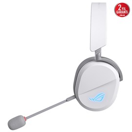 ASUS ROG PELTA BEYAZ KABLOSUZ OYUN KULAKLIĞI (BT, ROG SPEEDNOVA 2.4GHZ, USB-C TİTANYUM KAPLI  PC, SWITCH, PS5 İÇİN) BEYAZ