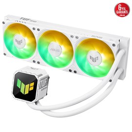 ASUS ASUS TUF GAMING LC III 360 ARGB BEYAZ YÜKSEK HAVA AKIŞI ENTEGRE 3 FAN VERİMLİ POMPA OPTİMUM ISI YÖNETİMİ