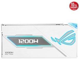 ASUS 1200W ROG Thor 1200P White 80+ Platinum ATX 3.1 Tam Modüler Güç Kaynağı Beyaz 10 Yıl Garanti