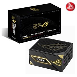 ASUS ROG Thor 3000W 80+ Titanium III Edition 20. Yıl PCIe 5.1 ATX 3.1 Tam Modüler Güç Kaynağı