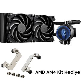 Cooler Master MLY-D24M-A20MB-R1 MasterLiquid Pro 240 Mavi LED Intel AM4 Sıvı CPU Soğutucusu