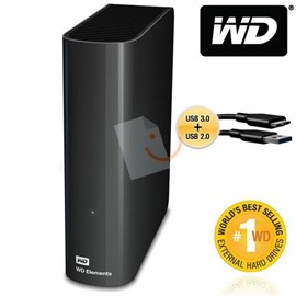Western Digital WDBWLG0020HBK-EESN Elements Desktop 2TB Usb 3.0/2.0 3.5 Disk