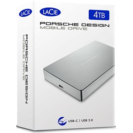 LaCie STFD4000400 Porsche Design Mobil Sürücü P'9223 4TB Alüminyum USB-C 3.1 2.5 Harici Disk