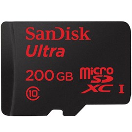 SanDisk SDSDQUAN-200G-G4A 200GB Ultra microSDXC Class 10 UHS-1 90Mb/Sn Bellek