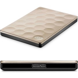 Seagate STEH2000201 Backup Plus Ultra Slim 2TB Altın 2.5 Usb 3.0 Taşınabilir Disk