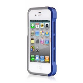 LUXA2 LX-LHA0074-A Alum Armor Mavi Gümüş iPhone 4s Alüminyum Kılıf