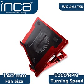 INCA INC-341FX 140mm Fanlı Notebook Soğutucu Kırmızı