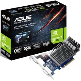 Asus 710-2-SL GeForce GT 710 2GB DDR3 64Bit 0dB LP 16x