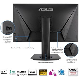 Asus VG275Q 27 1ms Full HD 75Hz FreeSync 2x HDMI DP Pivot Oyun Monitörü