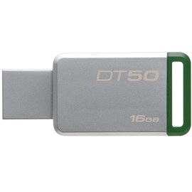 Kingston DT50/16GB DataTraveler 50 16GB Yeşil USB 3.1 Metal Usb Bellek