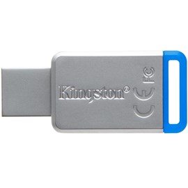 Kingston DT50/64GB DataTraveler 50 64GB Mavi USB 3.1 Metal Usb Bellek