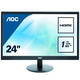 AOC E2470SWH 23.6" 1ms Full HD HDMI DVI Hoparlör Led Oyuncu Monitörü