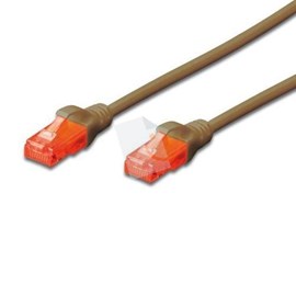 Digitus DK-1614-0025-BR U-UTP CAT6 Patch Kablo 0.25mt Kahverengi