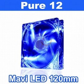 Thermaltake CL-F012-PL12BU-A Pure High Performance 120 mm Mavi LED'li Sessiz Fan