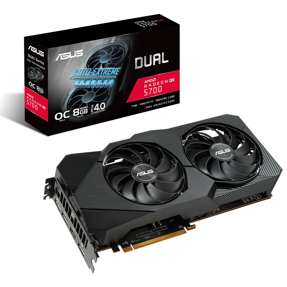 Asus DUAL-RX5700-O8G-EVO Radeon RX 5700 EVO OC 8GB 256Bit GDDR6 16x ...