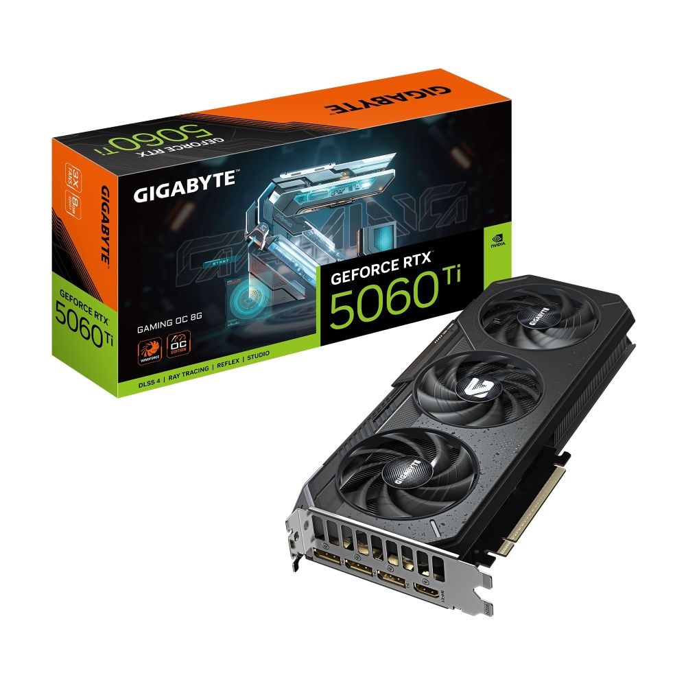 Gigabyte GeForce RTX5060TI GAMING OC GV-N506TGAMING OC-8GD GDDR7 8GB 128Bit Gaming Ekran Kartı