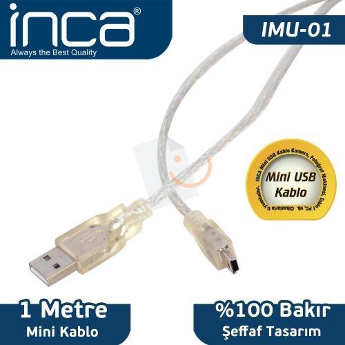 Inca IMU-01 USB - Mini USB 1metre USB 2.0 Kablo