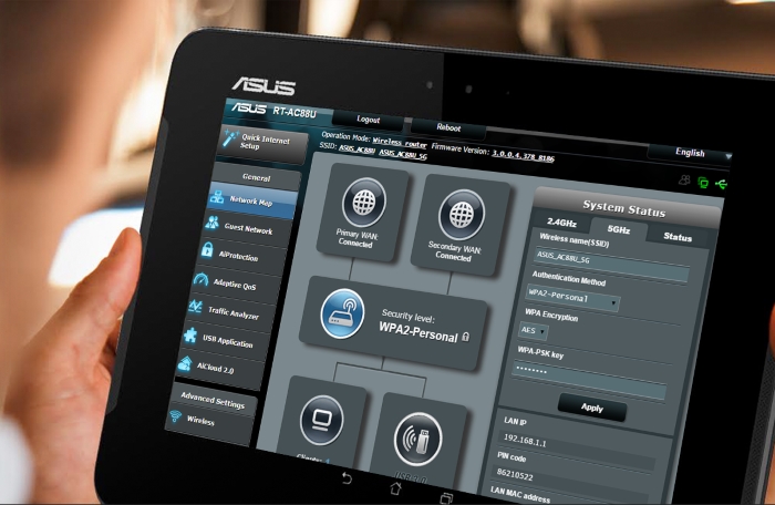 Asus router WRT demo